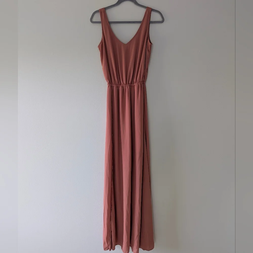 Show Me Your Mumu Kendall Maxi Rosebud Chiffon Dress - Picture 1 of 8